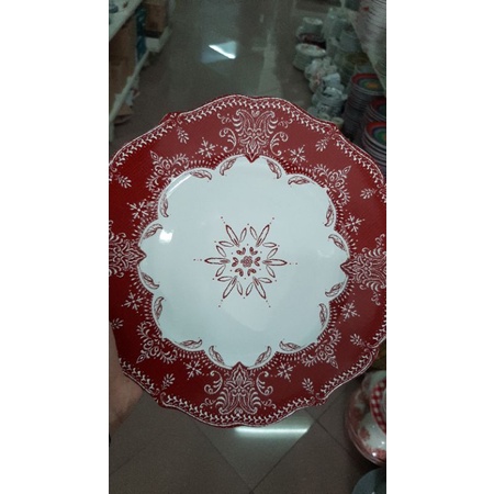 DINNER PLATE CHRISTMAST(uk 27cm)/piring makan/piring sango/piring lucu/piring natal