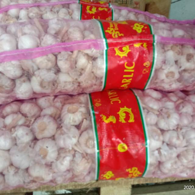 

Bawang putih per karung 20kg