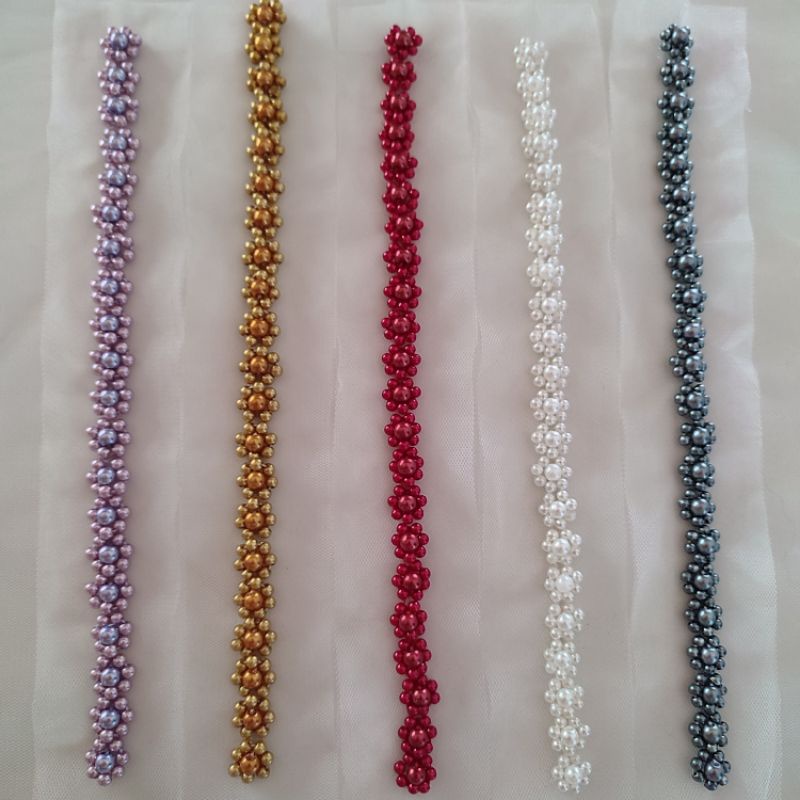 payet mutiara berat sintetis|| payet rangkai mutiara  || payet mutiara || aksesoris wanita custom 25