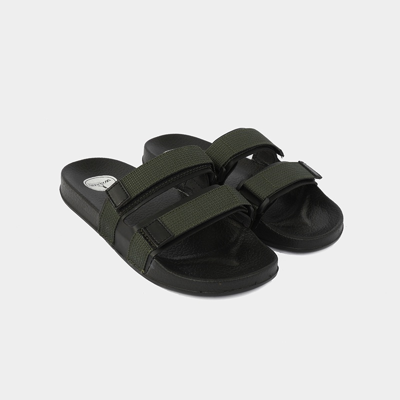 Sandal Slide Pria Sendal weber Cowok Strap Dua Cowo Kekinian Sandal Laki Laki Strap Casual promo cod