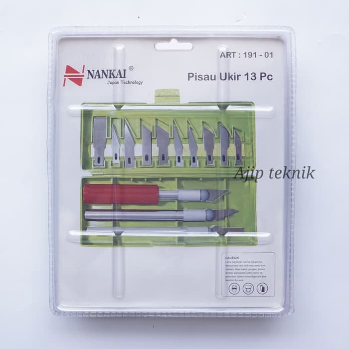 Alat Pisau Ukir Nankai13 Pcs Alat Ukir Kayu Nankai Set 13Pcs