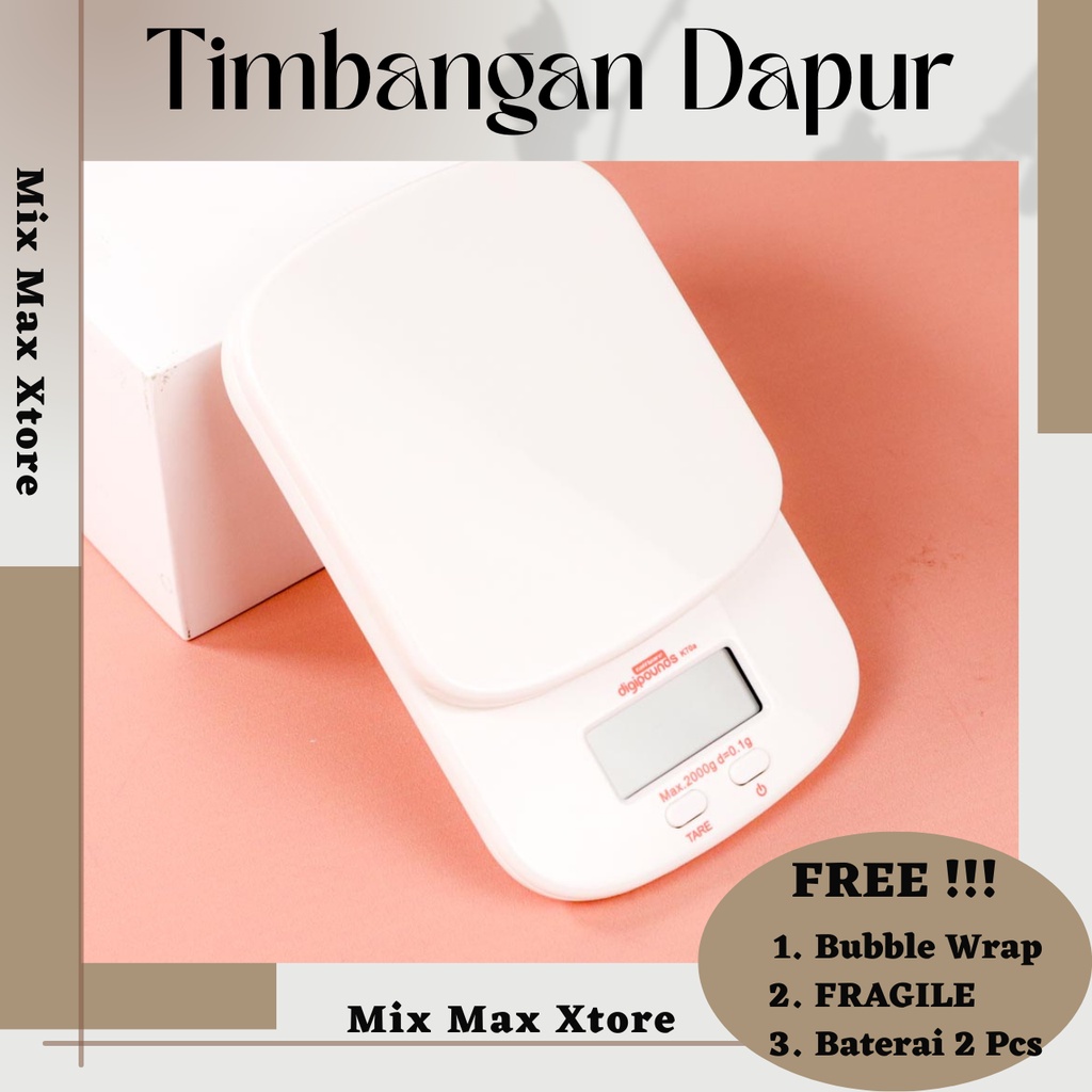 Timbangan Dapur Digital Mini  Digipounds Digital Scale Max 2kg Min 0.1g - K70A / Timbangan Digital