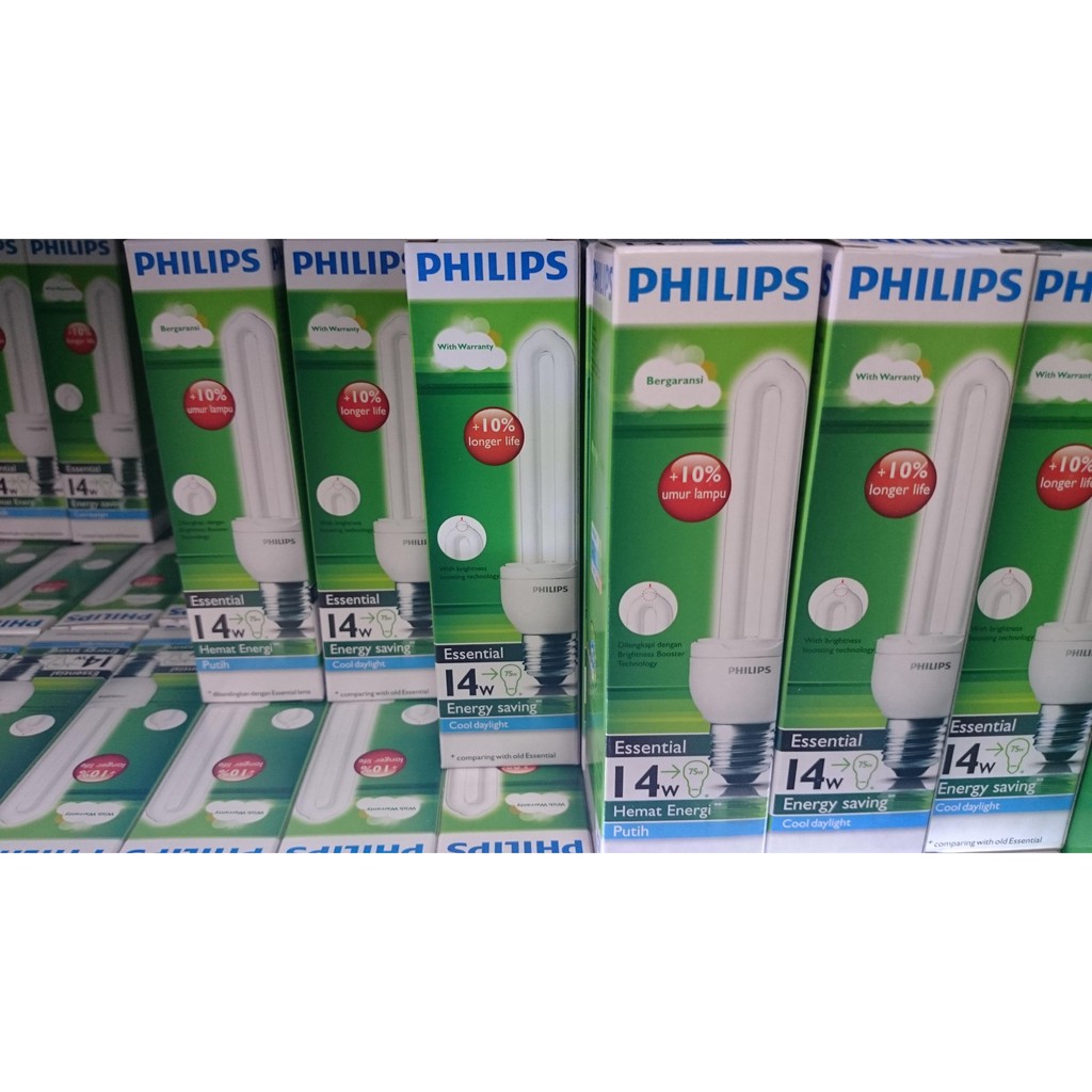 PHILIPS Lampu Essential 14W Cool Day Light / Putih