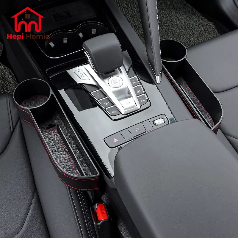 [HH] CAR SEAT GAP ORGANIZER CUP HOLDER / TEMPAT PENYIMPANAN SAMPING JOK MOBIL KANAN KIRI