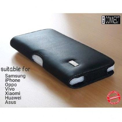 Dompet hp kulit genggam samsung iphone xiaomi oppo vivo huawei asus