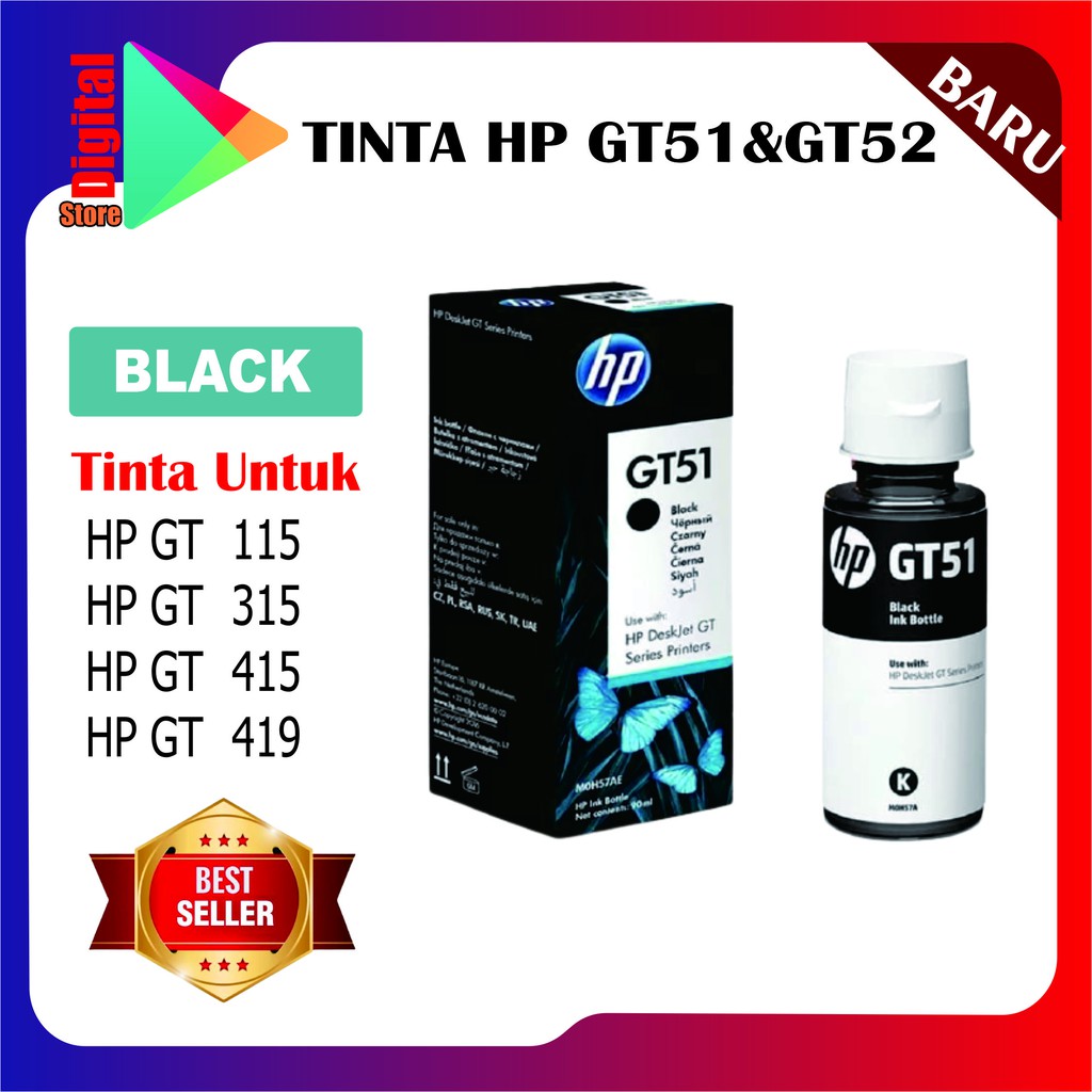 Tinta Printer HP GT-51 GT-52 HP Ink Tank 115 310 315 410 415 319 419 311 316 318 411 412 415 416 418 PREMIUM (COMPATIBLE)