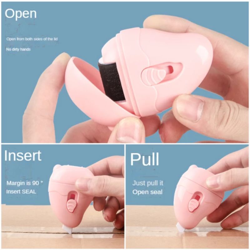 

Stempel roller 2 in 1 cutter stamp pelindung data identitas & resi FREE LANYARD SF6