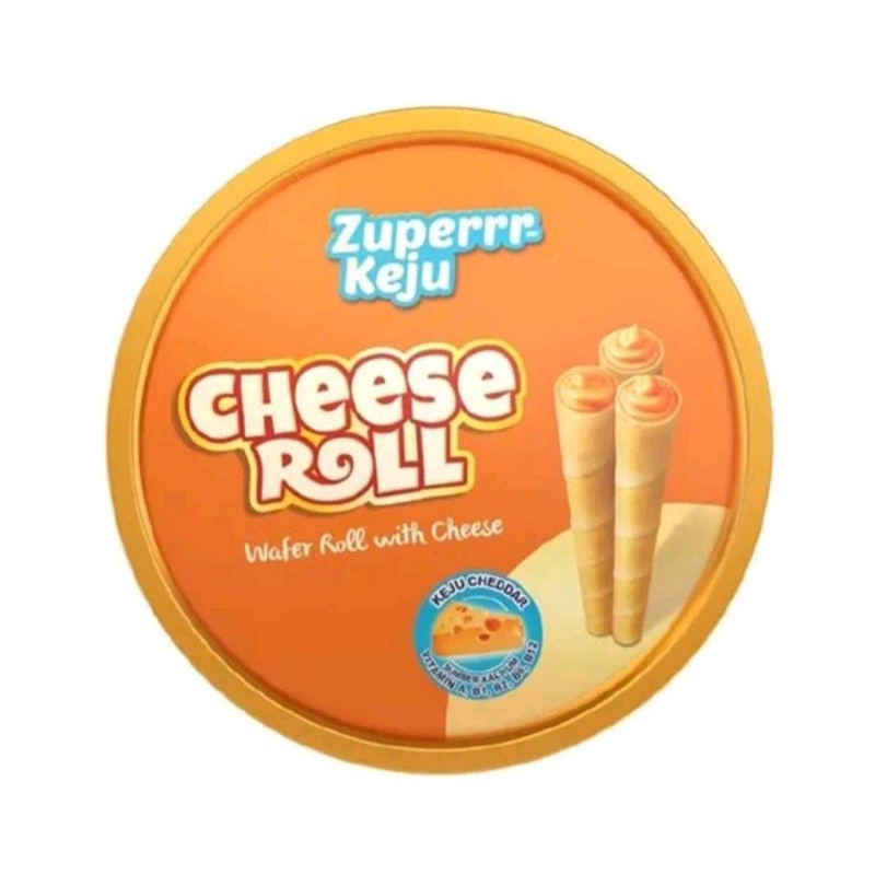 

Zuperrr Keju Cheese Roll KALENG 156 Gram