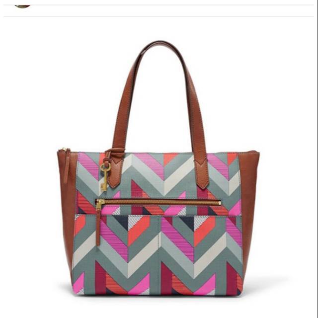 Fossil Fiona EW Chevron Tote
