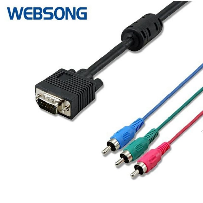 Kabel VGA Male to RGB red, green, blue Male 1.5M Websong