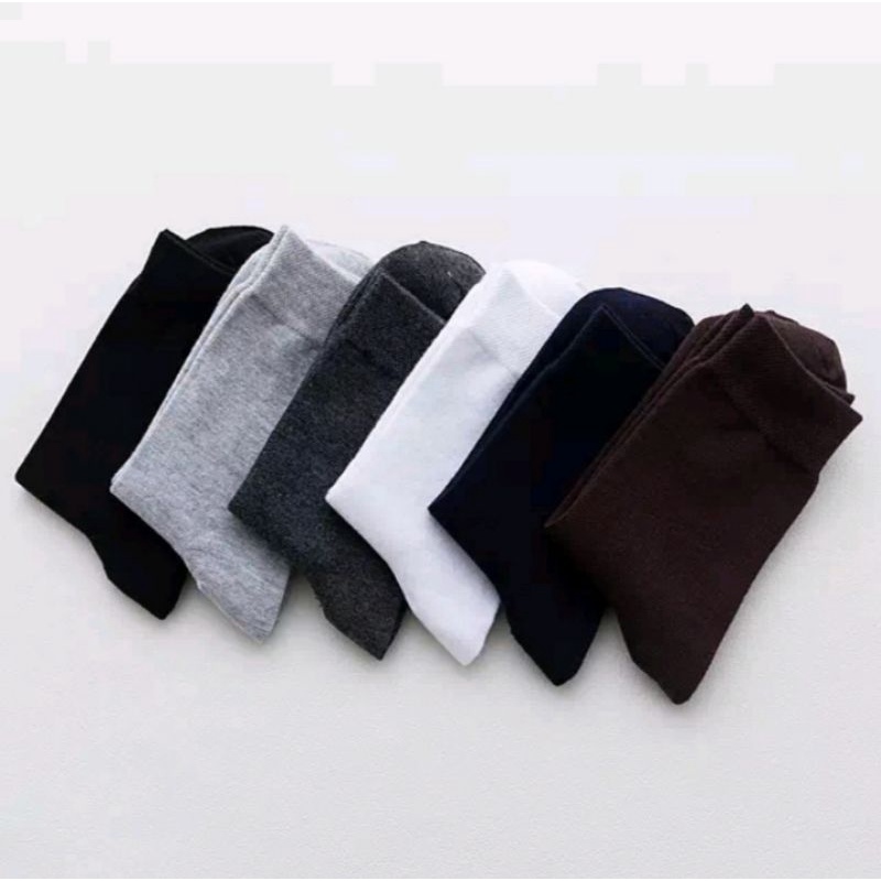 Termurah!!! ( 3 pasang ) Kaos Kaki Formal kerja kantoran pria dewasa bahan cotton spandek lembut halus dan berkualitas terjamin bagus