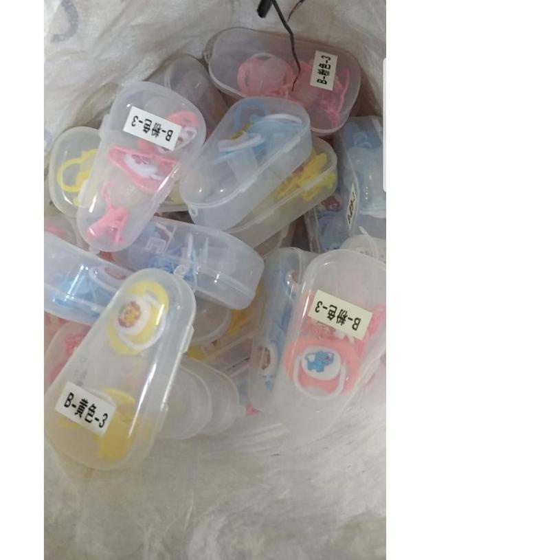 ➲ Empeng bayi boneka lucu / empeng rantai pacifier 2bj plus box ➺