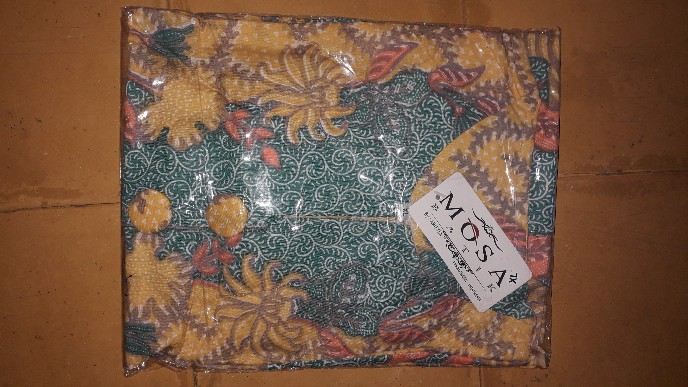 Atasan Blouse Batik Mosa Wanita Lengan Panjang Kancing Depan. Motif Wed Biru Batik Pekalongan -a03