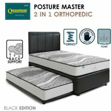 Quantum Posture Master 2in1- Springbed 2in1 Orthopedic Uk.90x200