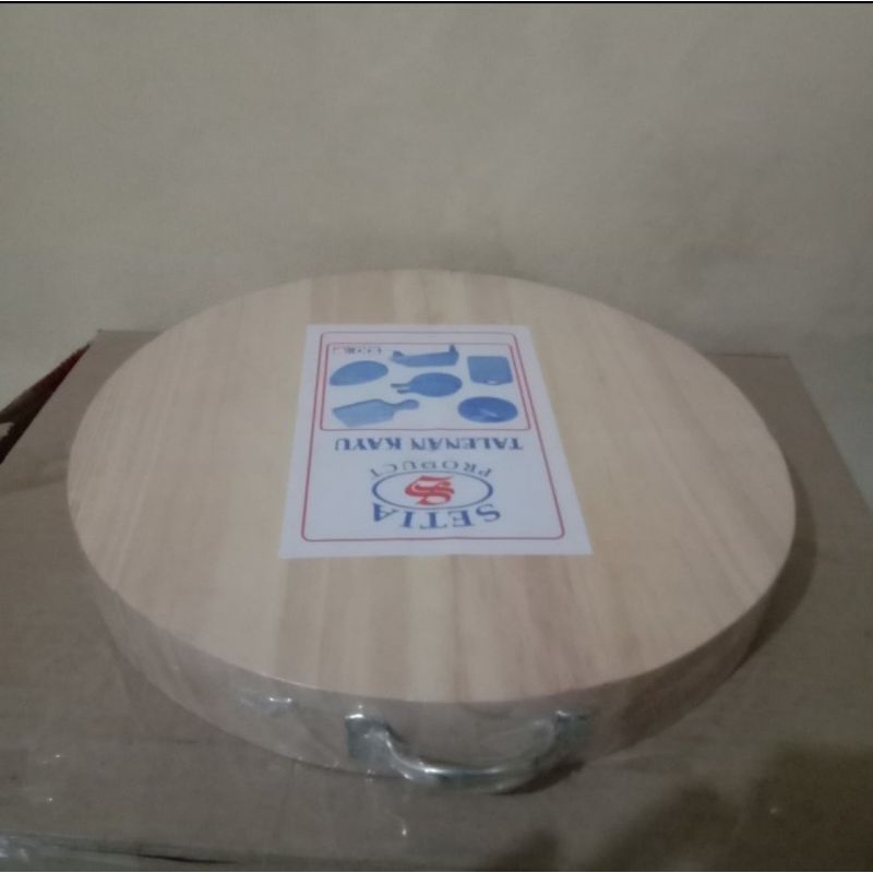 TALENAN KAYU BESAR 30CM / TALENAN KAYU BULAT BESAR 25CM 30CM / Talenan kayu tebal tanpa pewarna 25cm 30cm