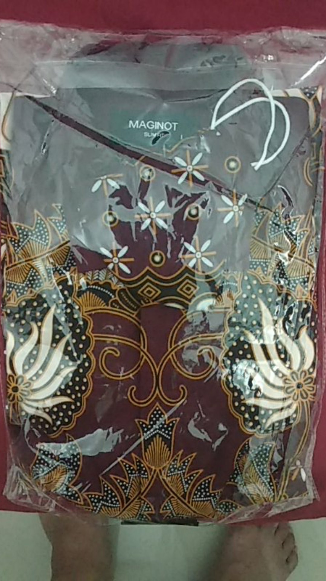 Maginot Kemeja Batik 2.0 Kripala-ss Lengan Pendek Pria + Free Masker