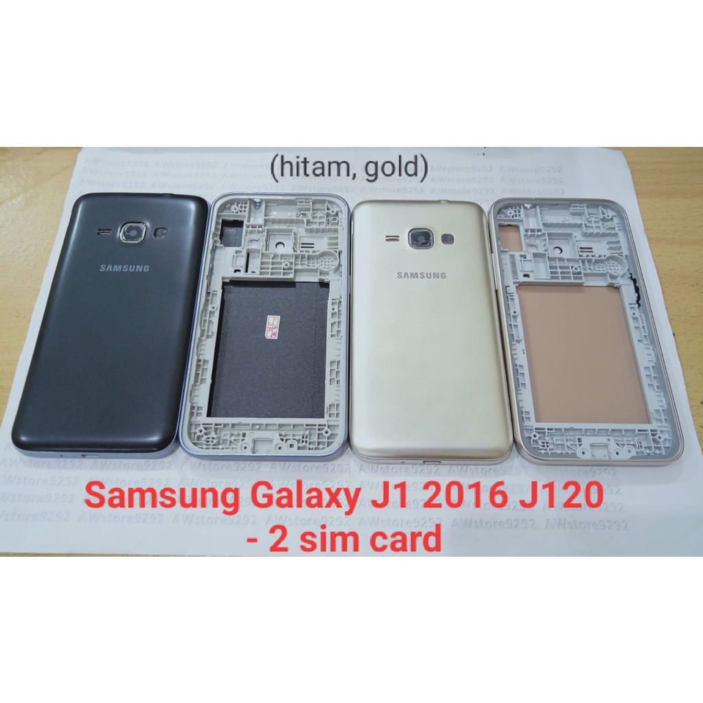 Casing Fullset Samsung Galaxy J1 2016 J120 - 2 sim card Case Full set