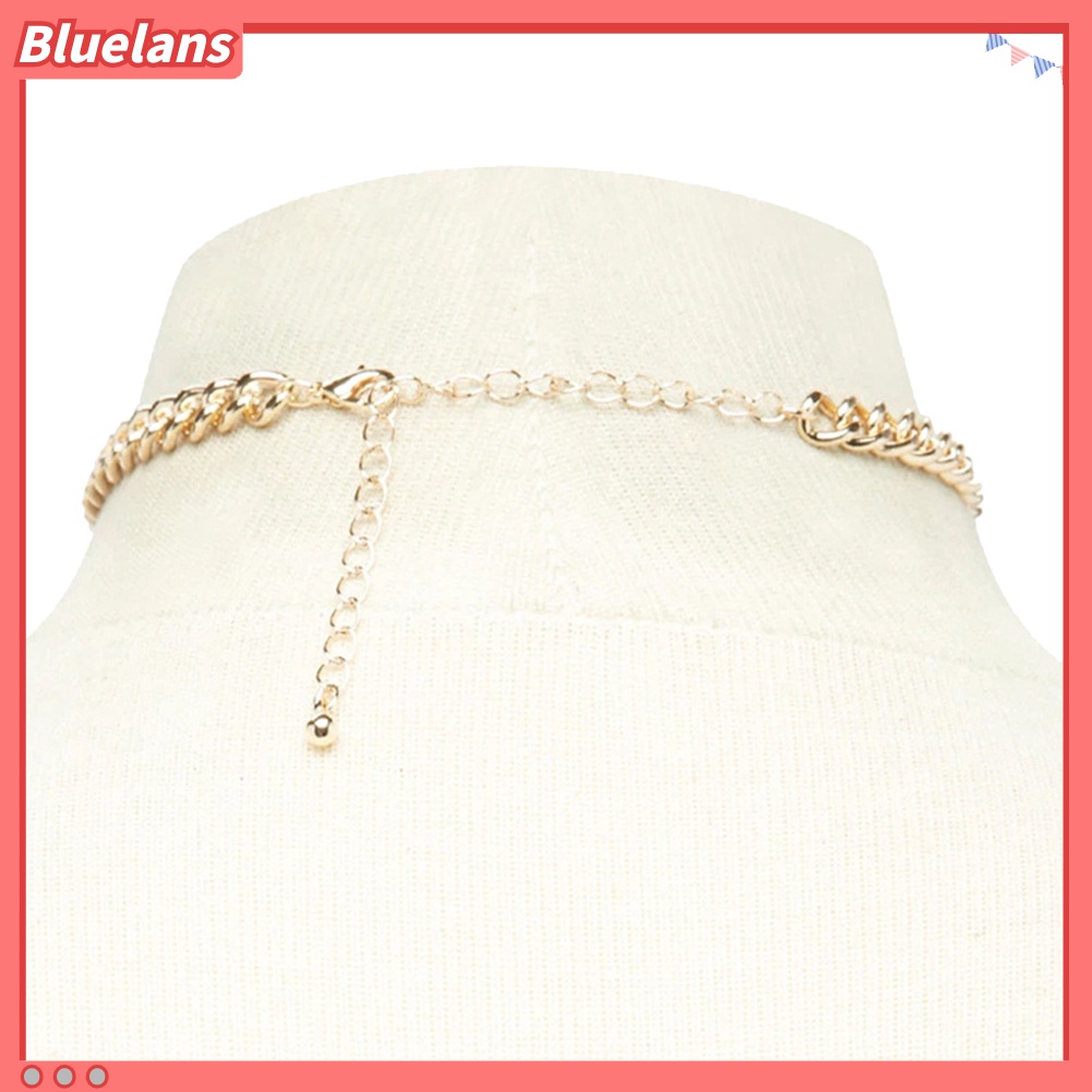 Kalung Rantai Choker Dengan Liontin Bentuk Hati Untuk Wanita