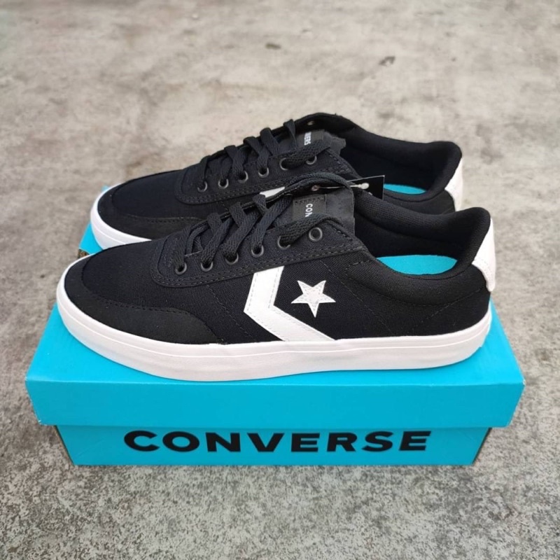 Converse Courtlandt OX "Black/White" Resmi PT MAP