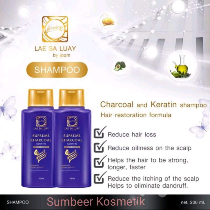 LAE SA LUAY PAKET 3IN1 SERUM SHAMPO &amp; MASKER RAMBUT LAESALUAY ORIGINAL