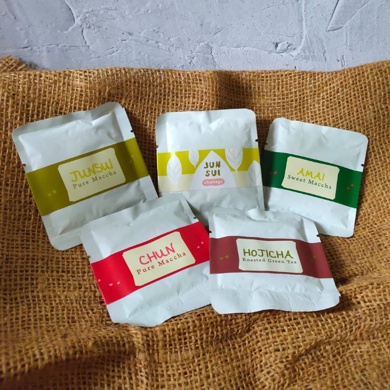 

Sample Junsui Chanoyu Chun Amai Matcha Hojicha Powder - Bubuk Green Tea (Powder) Jepang dan China