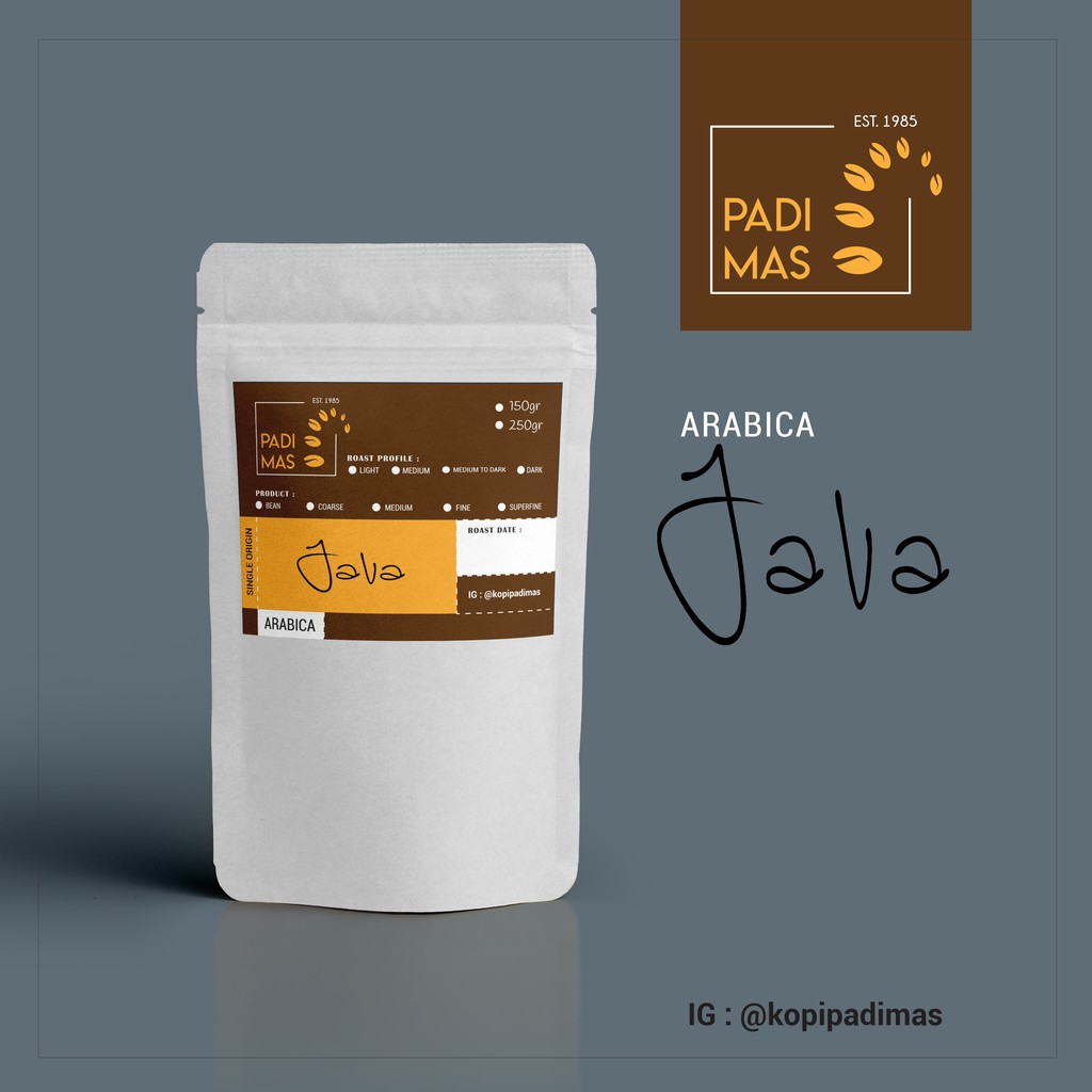 

KOPI ARABIKA JAVA Single Origin 150gr 250gr