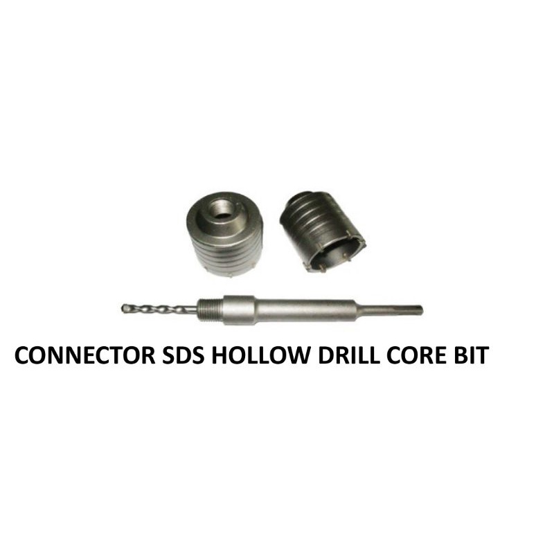 CONNECTOR SDS HOLLOW DRILL / SAMBUNGAN MATA BOR BETON SDS  8 X 22X 350MM KENTARO JAPAN QUALITY