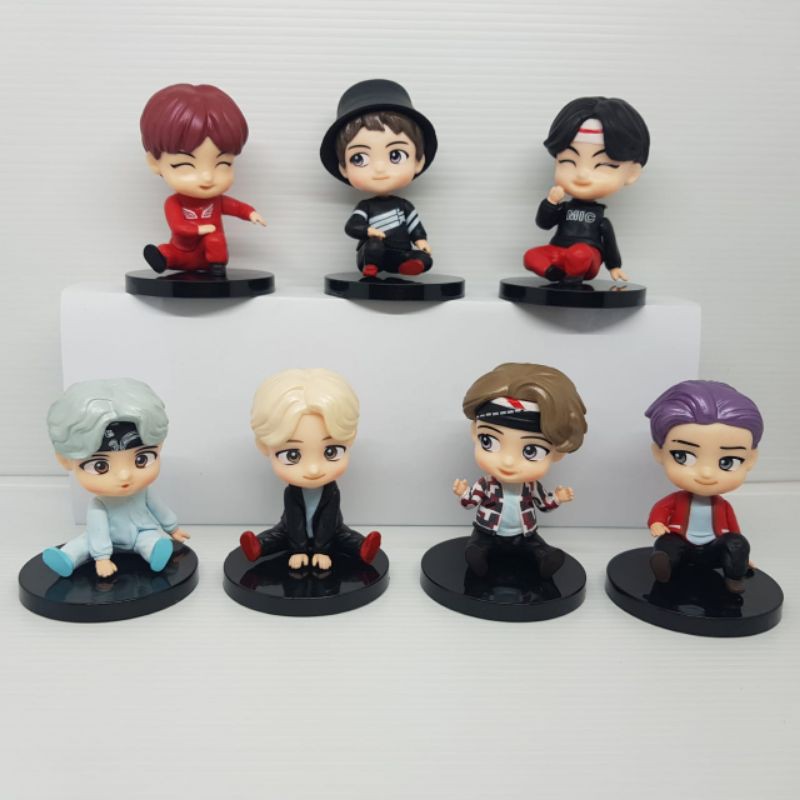 topper BTS bangtan boys figurine figurin boneka pajangan mobil koleksi KPOP