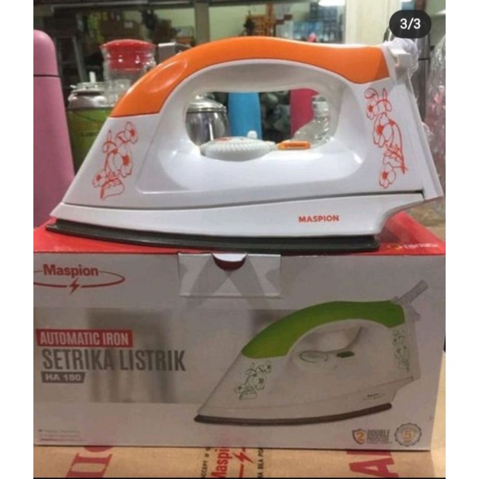 Setrika / gosokan baju maspion ha 180 / ex 1000 / ex 1010 / ha 110 / ha 125 / ha 358 / ha 258 / ha 2