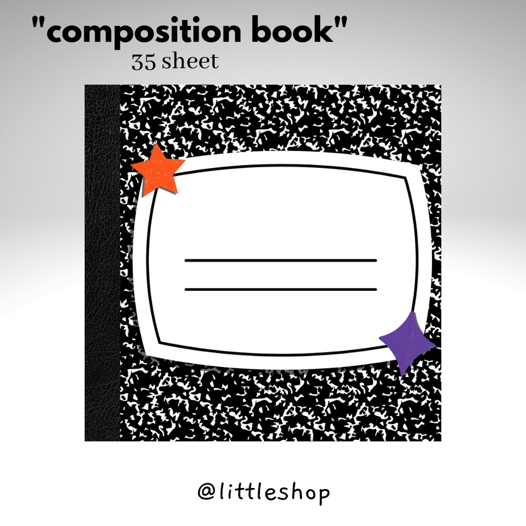 

composition book memopad/ memo pad/ notepad