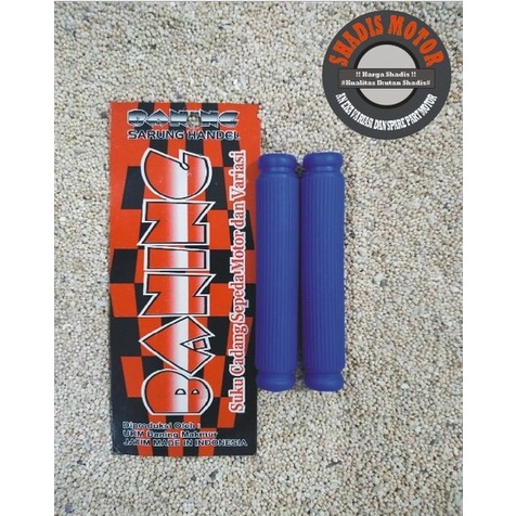 Karet Handel Motor Merk Baning Warna Biru Sarung Handel Motor