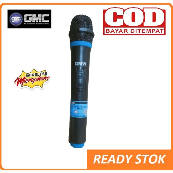 Microphone Wireless GMC GMW Original Khusus semua tipe Speaker GMC Free 2 Batre