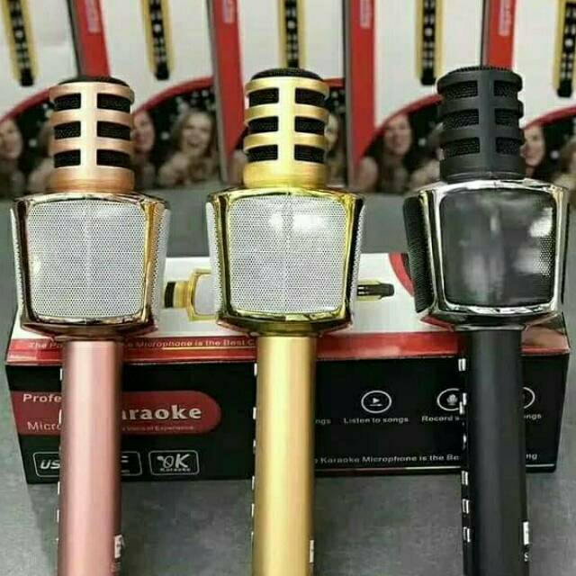 MIC KARAOKE BLUETOOTH FLECO SD18/17 ORIGINAL/MIKROFON SMULE KTV WIRELESS SPEAKER/MICROPHONE PORTABLE