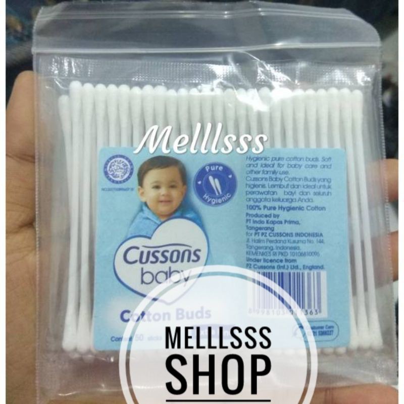 COTTON BUDS KECIL CUSSONS BABY ISI 50