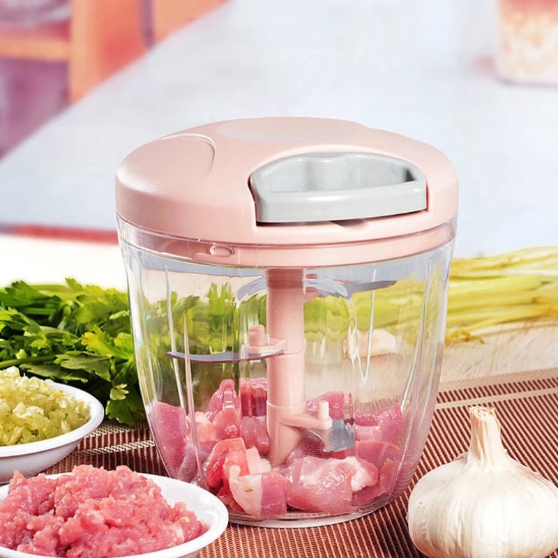 Blender Tarik Manual Kapsul / Speedy Chopper Besar 5 Pisau 900 ml