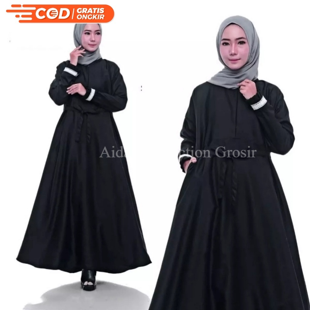 Gamis Polos Toyobo Premium Busui Remaja Kekinian Termurah Fit to L