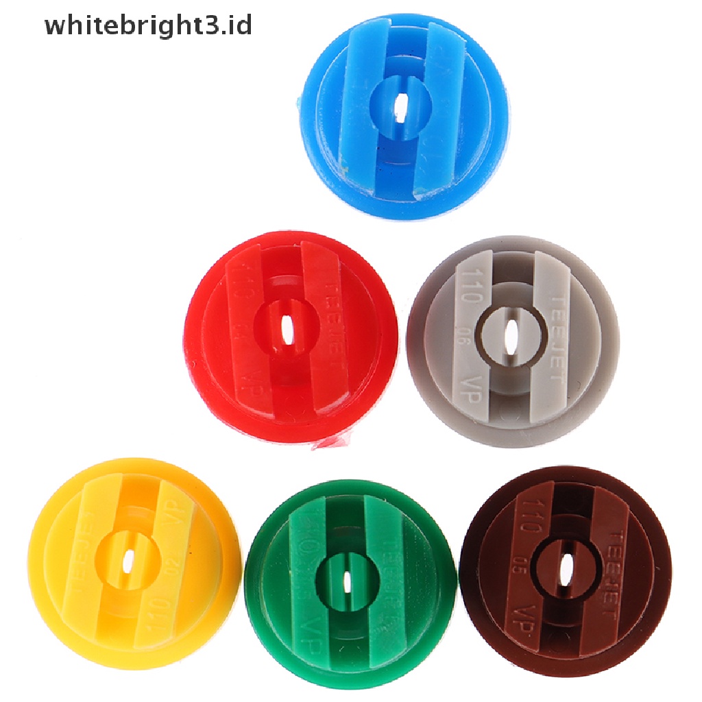 (whitebright3.id) 10pcs / Set Nozzle Sprayer Knapsack Bentuk Kipas Untuk Irigasi Taman