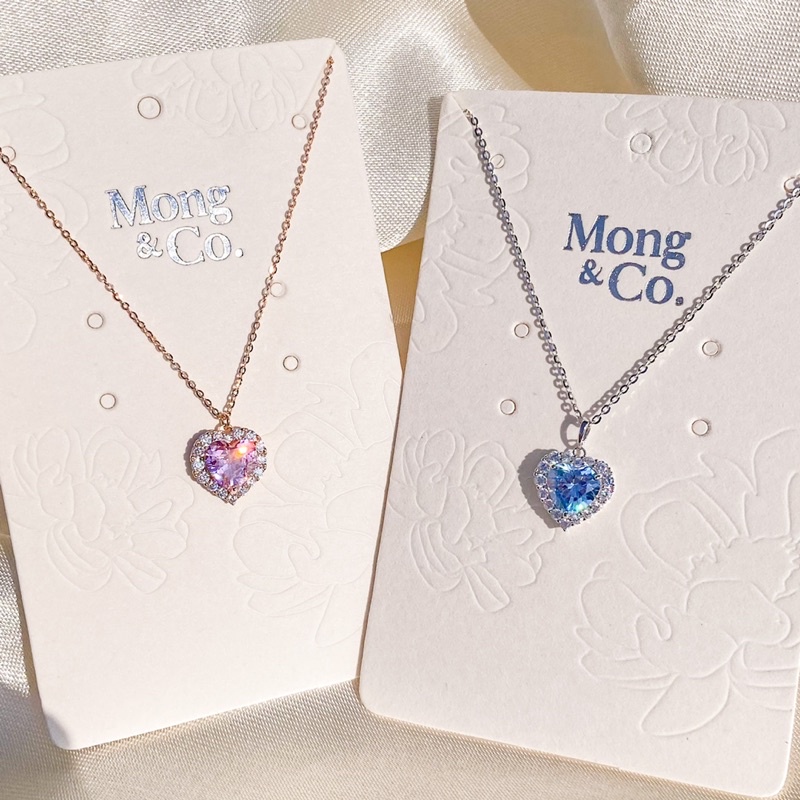 Grosir (SSC) Mong&Co Only You S925 Necklace - Kalung Wanita Silver Sterling 925 Fashion Korea Heart