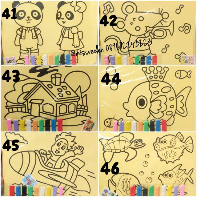 

[part 5] Lukis Pasir Warna A4 / Mewarnai Pasir ukuran A4 / sand painting