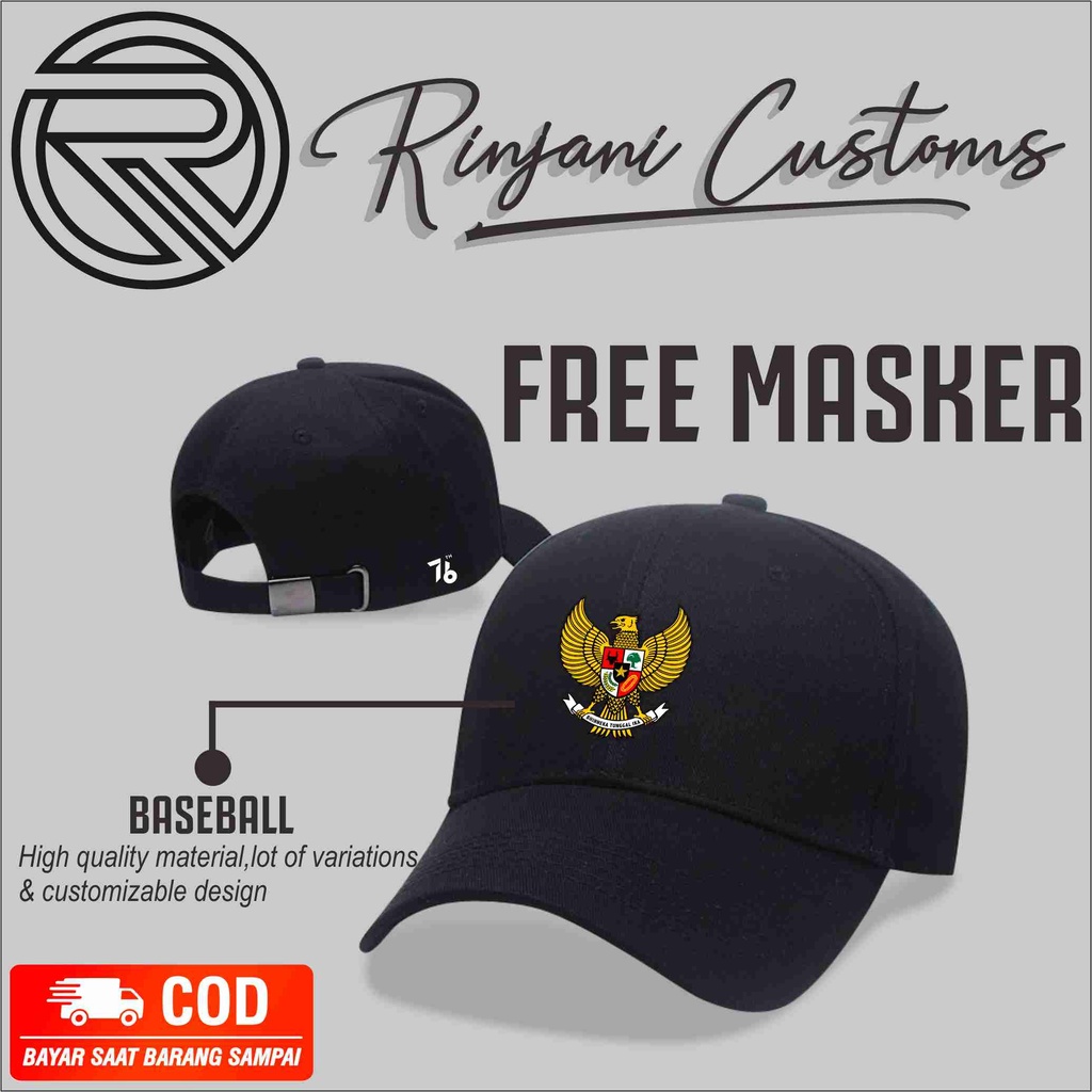 TOPI HUT RI 76.TOPI HARI KEMERDEKAAN RI.FREE MASKER
