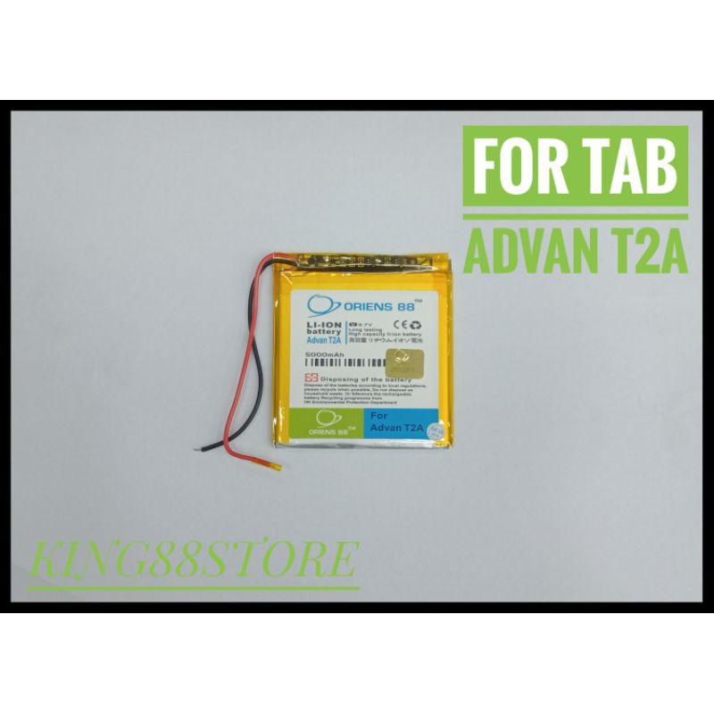 BATTERY BATTERAI BATRE DOUBLE POWER ORIENS88 FOR ADVAN T2A 2IC