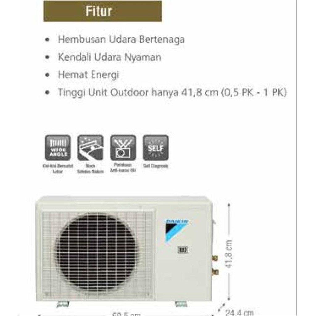 DAIKIN AC FTC25NV14  1 PK THAILAND