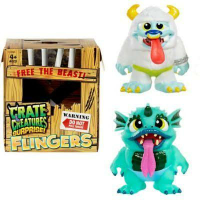 ori original flingers free the beast crate creature surprise monster in the box mainan anak blind pack