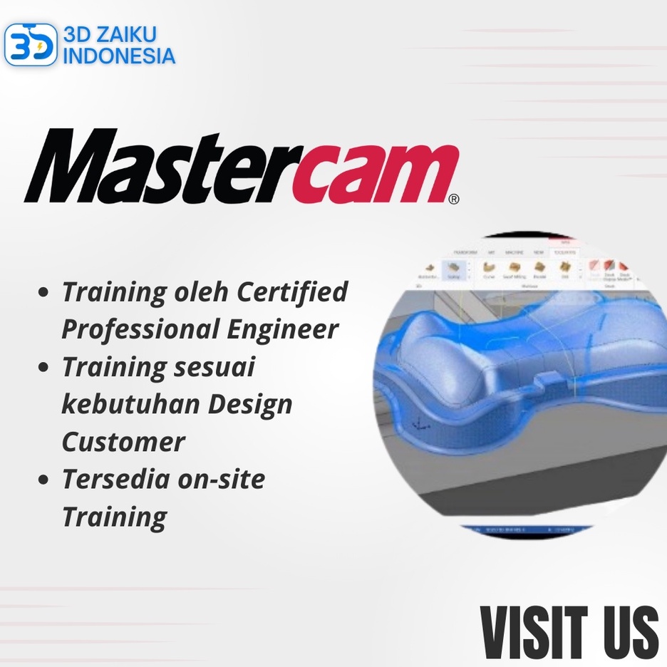 Pelatihan MasterCAM Training Program Design CNC Router CAD CAM