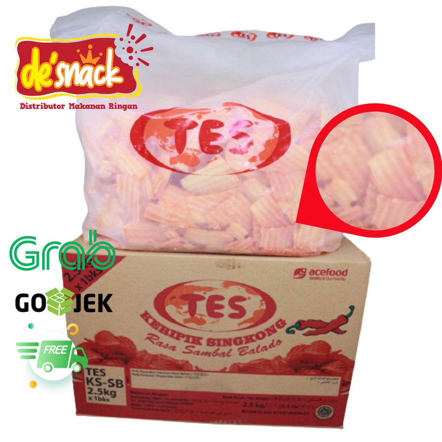 

Distributor/Grosir/Snack/Cemilan/Kripik Singkong Balado Merek TES