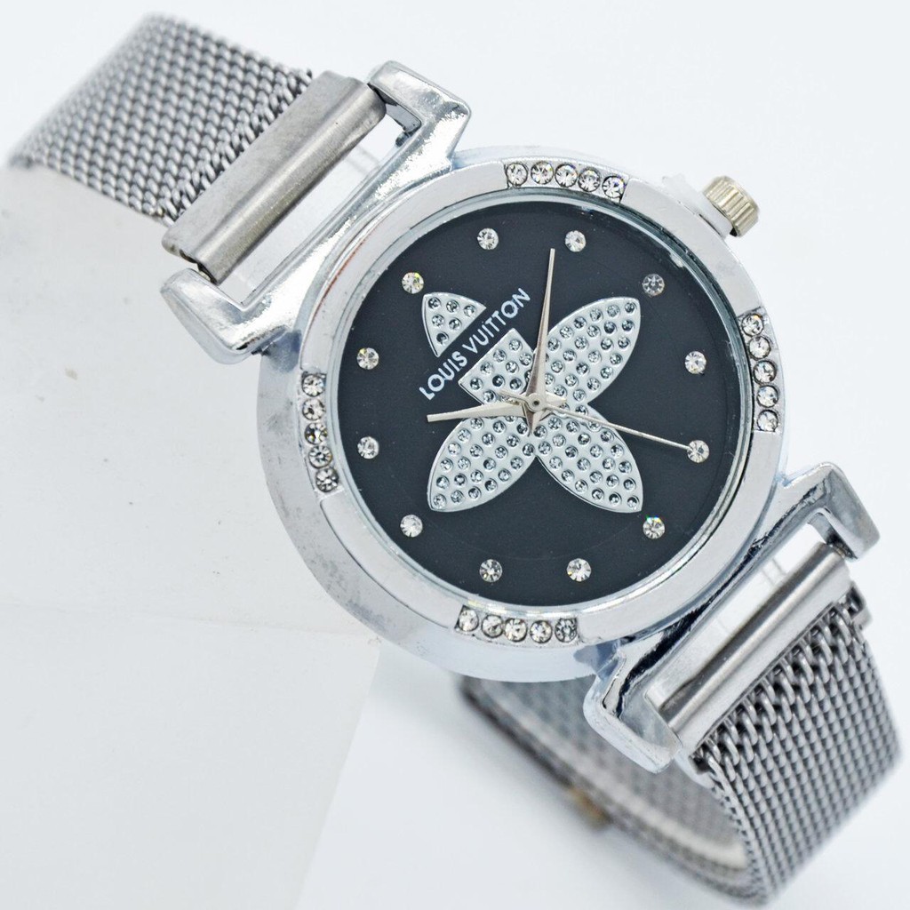 Jual Jam Tangan Wanita/Rantai Magnet/ LV Produk/Permata /Import