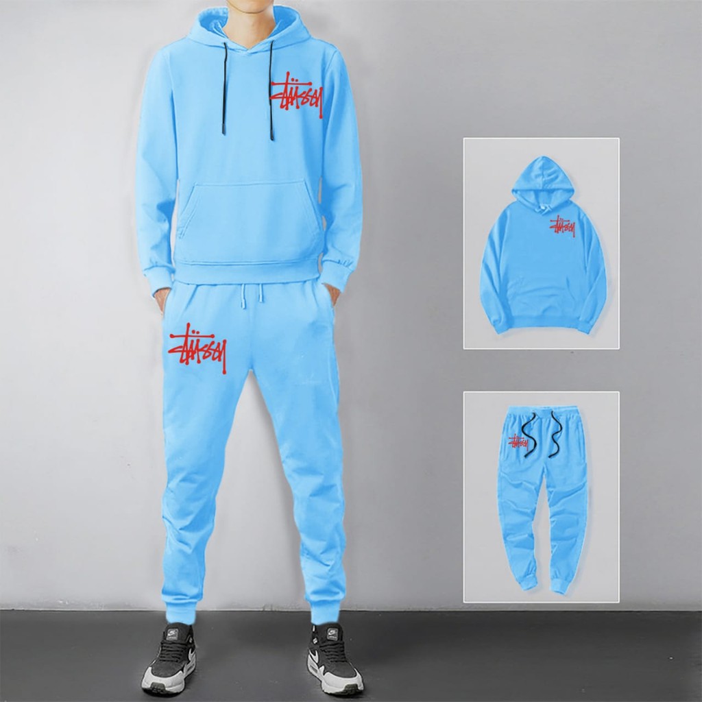 COD/ARPIOS SHOP// KEREN !!! STELAN TUSS SATU SET ( HOODIE + JOGGER ) SETELAN PRIA WANITA