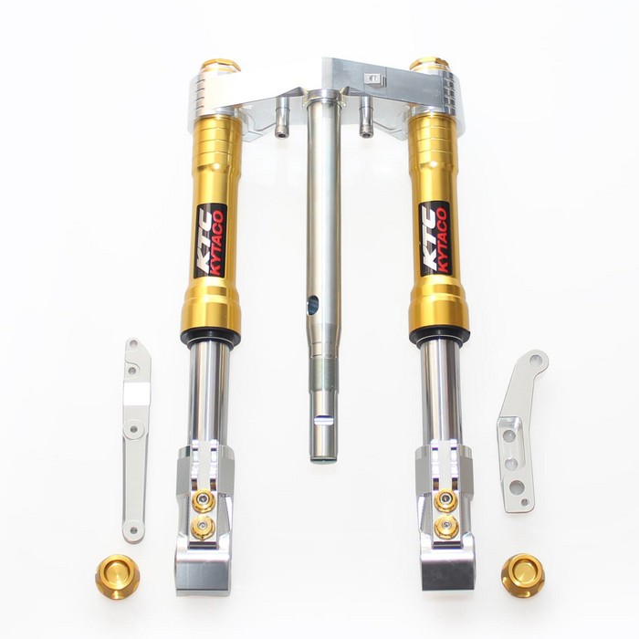 KTC SHOCK YAMAHA AEROX DEPAN UPSIDE DOWN ADJUSTABLE (Gold)