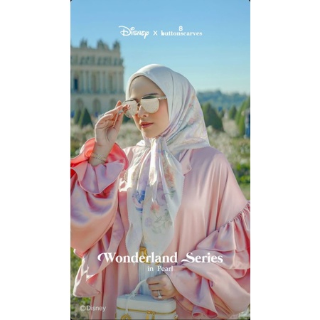 DISNEY x BUTTONSCARVES THE WONDERLAND SERIES in PEARL