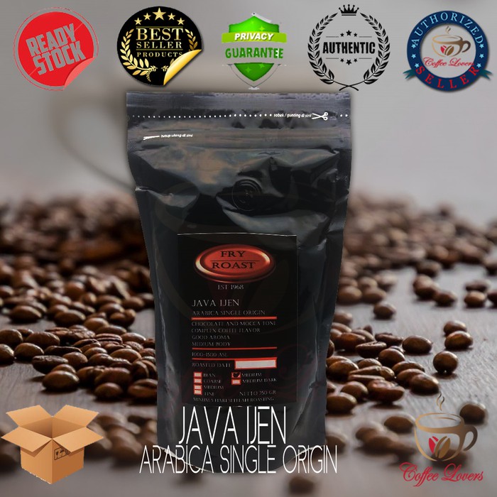 

FRY AND ROAST KOPI ARABIKA JAVA IJEN 250 GRAM (BIJI/BUBUK)